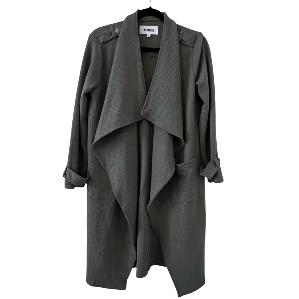 BB Dakota Dark Grey Trench Coat